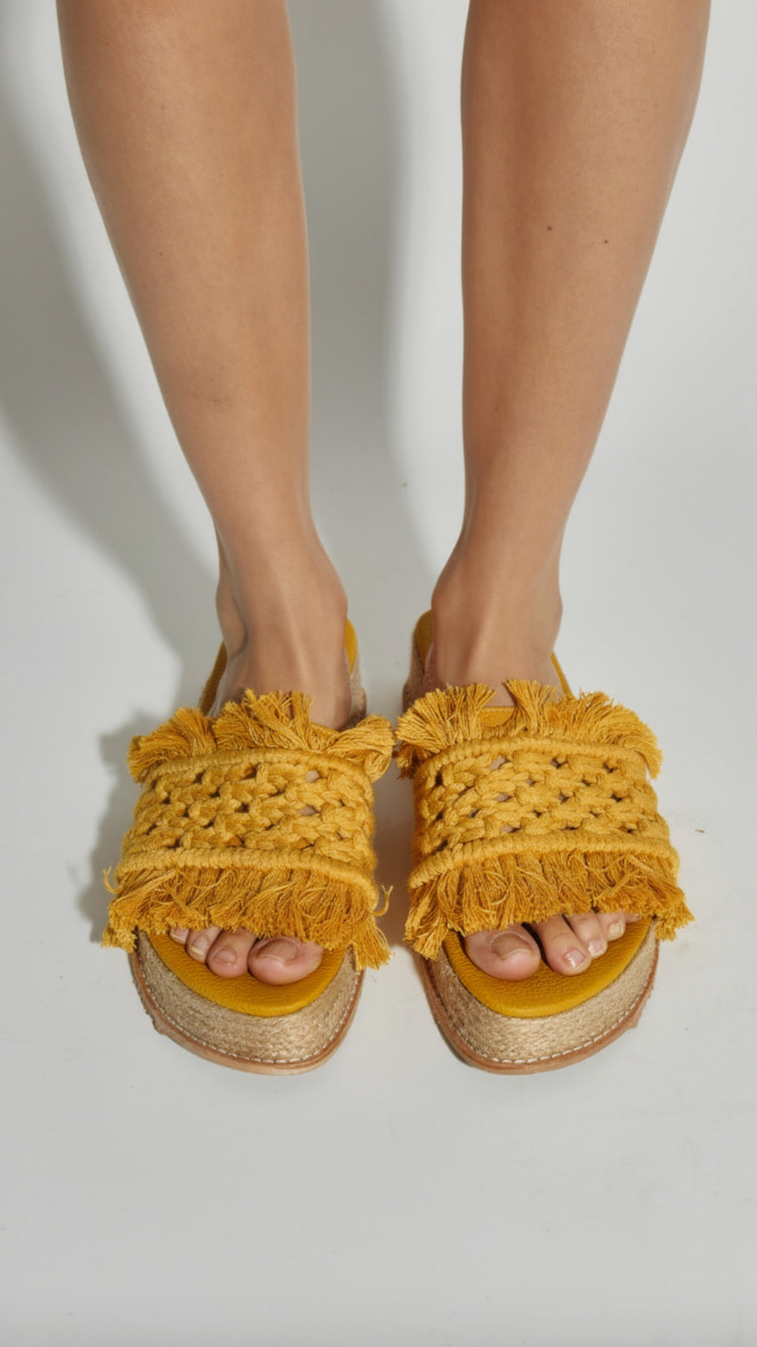 CHALA TEJIDA MOSTAZA