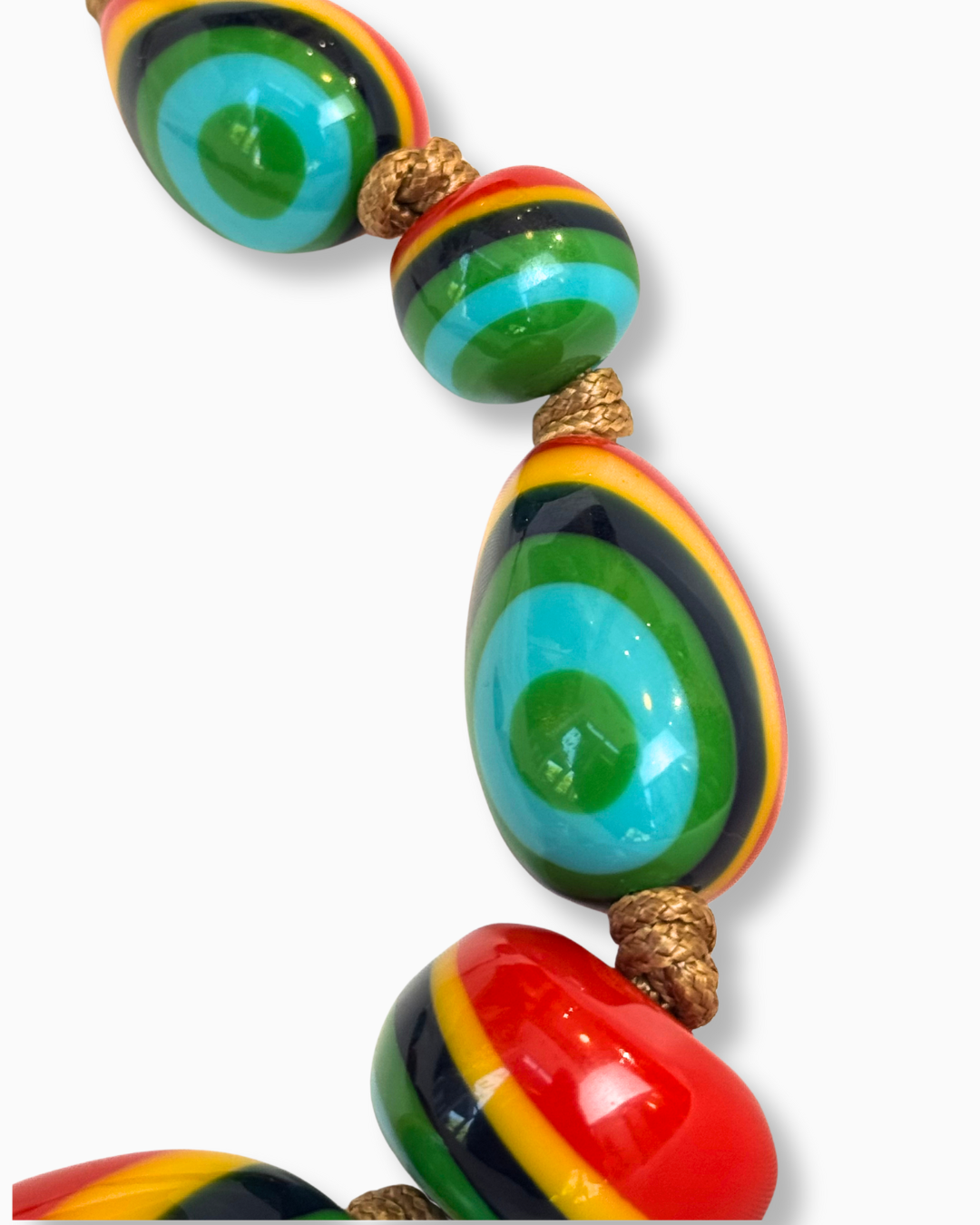 COLLAR RESINA PLUMEIRA TRICOLOR