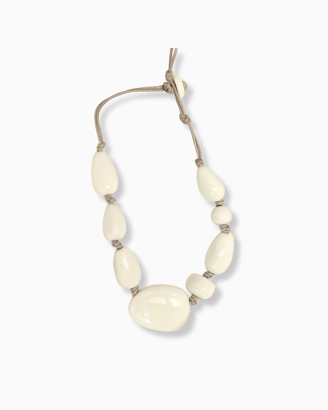 COLLAR RESINA PLUMEIRA BLANCO