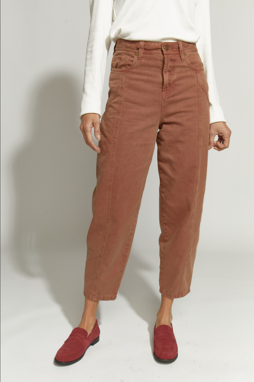 PANTALON ROBERTA CORTE JEANS/CAMEL