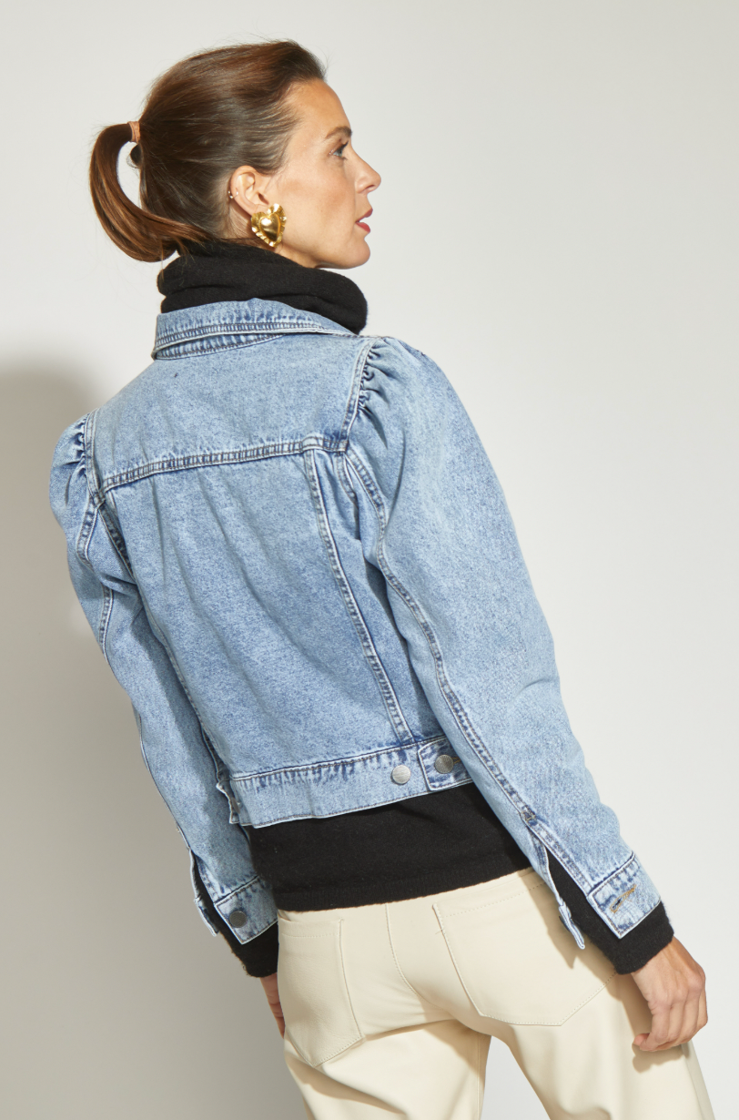 CHAQUETA DE JEANS MILA MANGA GLOBO