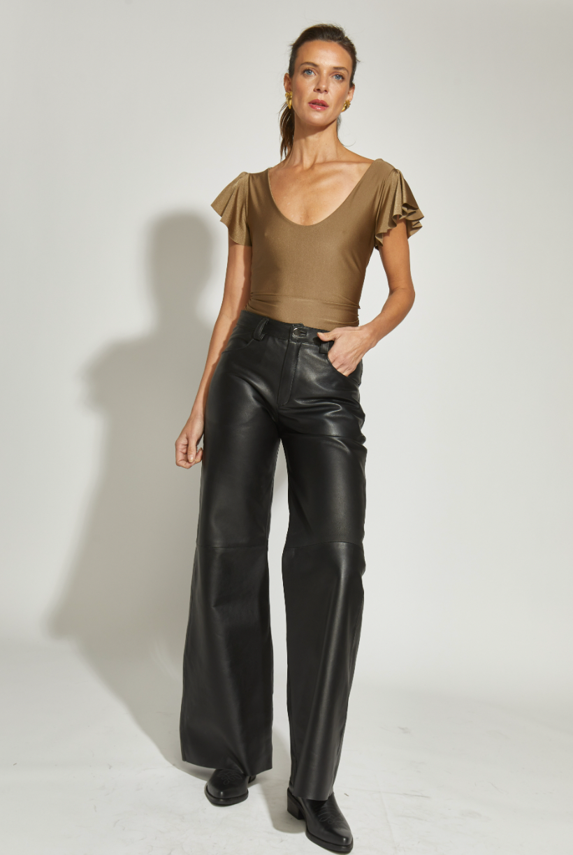 TOP VUELOS DORADO ENVEJECIDO