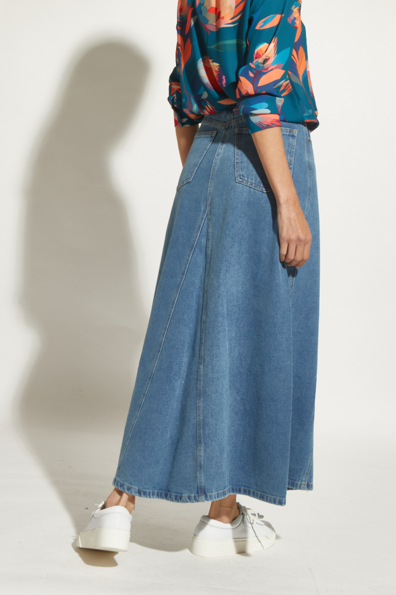 FALDA JEANS MARÍA AZUL