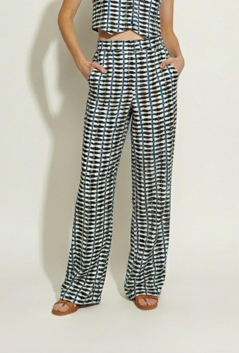 PANTALON PINZAS COLORES NEGRO/VERDE/AZUL