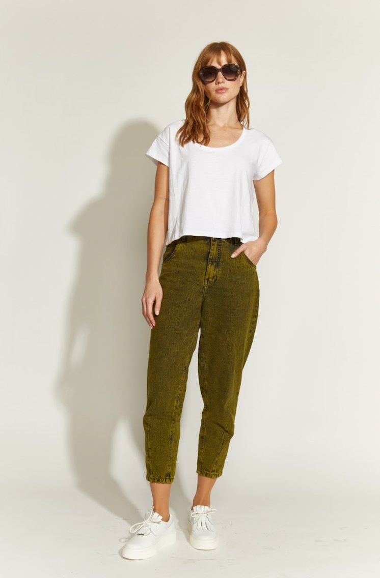 PANTALÓN JOGGER VERDE GASTADO