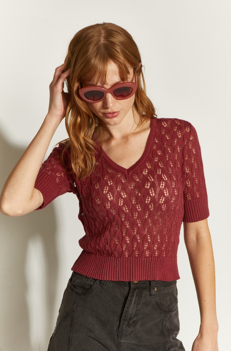 POLERA TEJIDA ROBERTA BURDEO