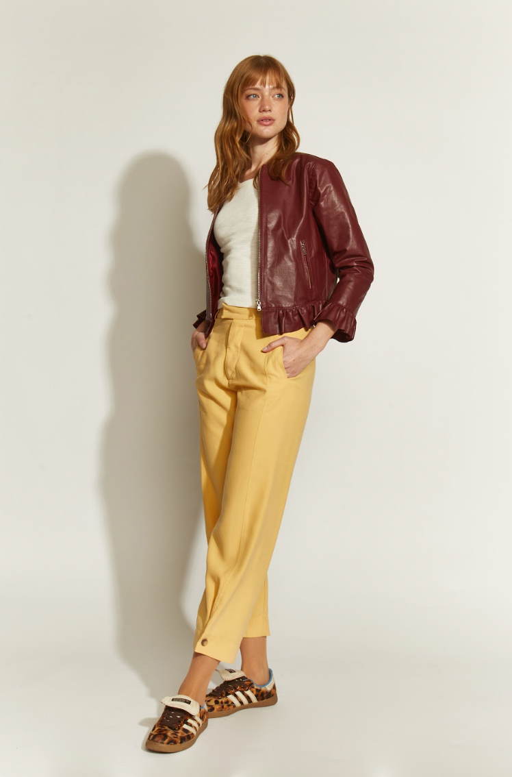 CHAQUETA DE CUERO FERNANDA BURDEO