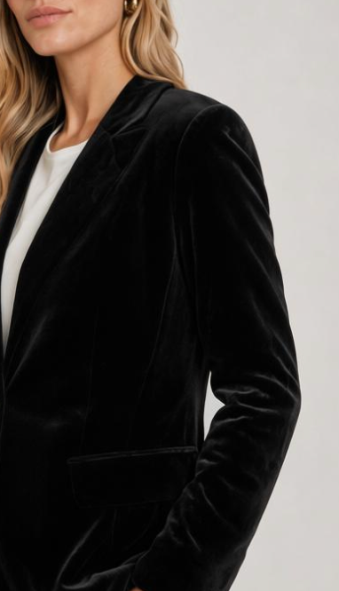 BLAZER TERCIOPELO NEGRO