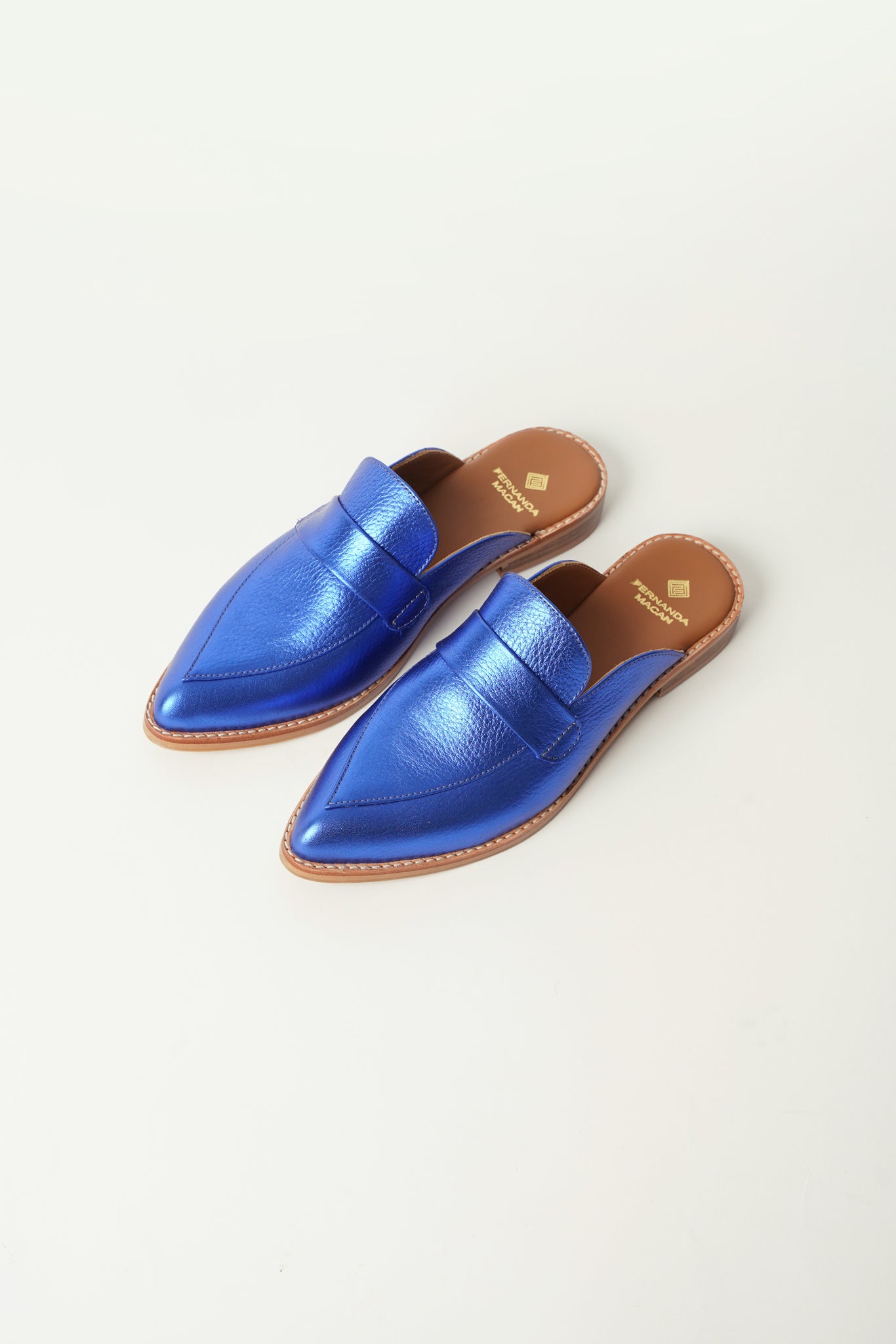 ZAPATO ALMA AZUL METALIZADO