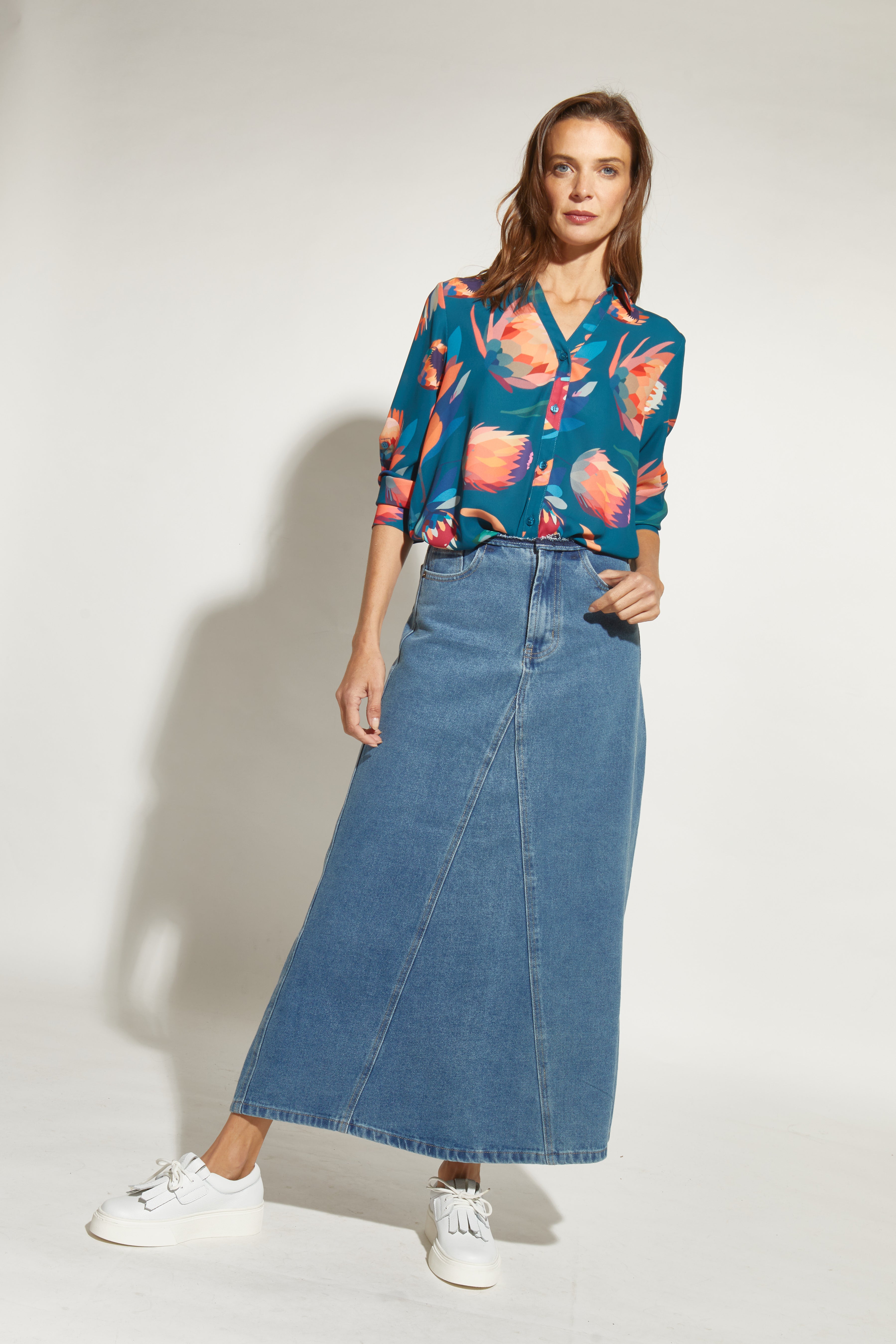 FALDA JEANS MARÍA AZUL