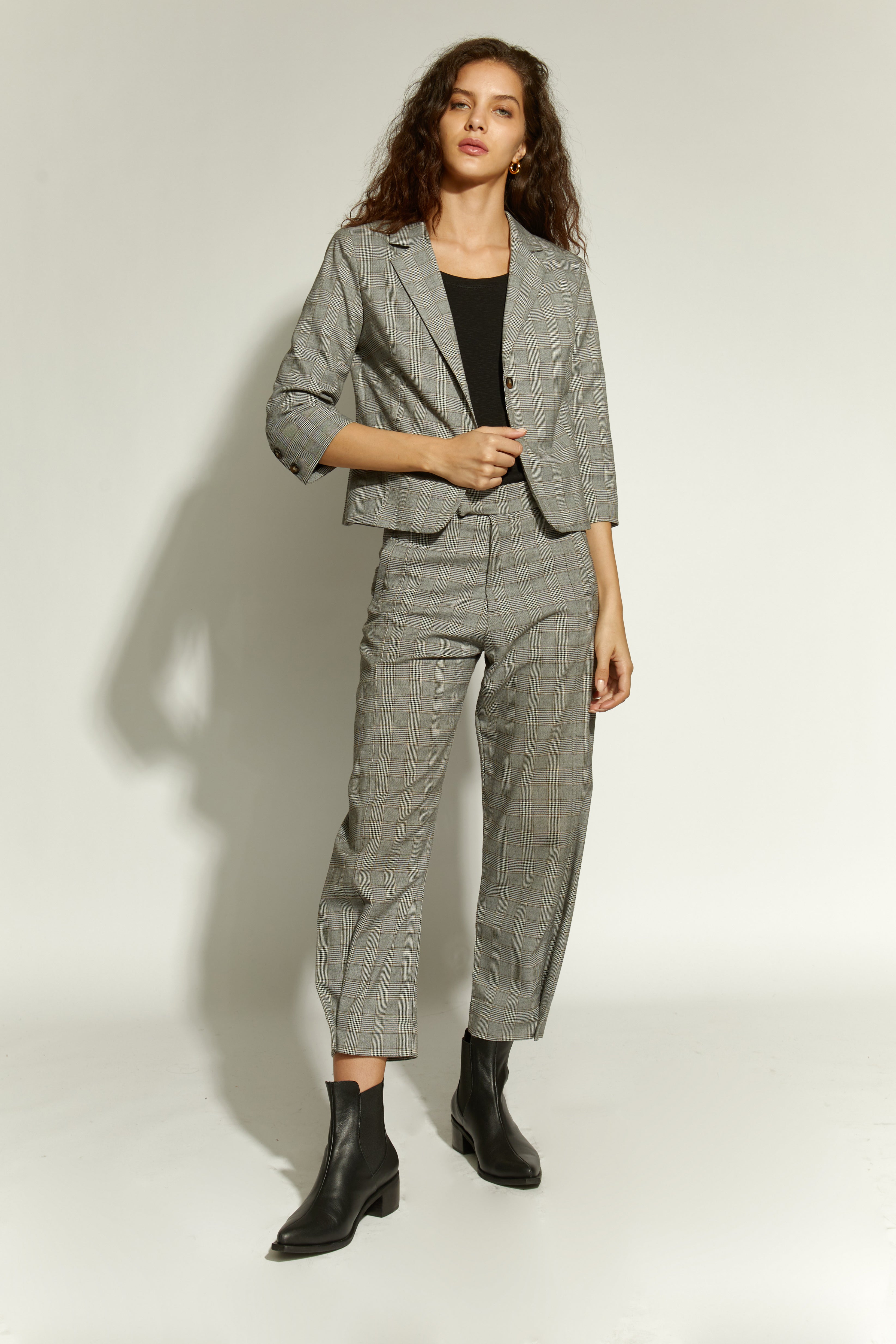 BLAZER ESCOCES GRIS