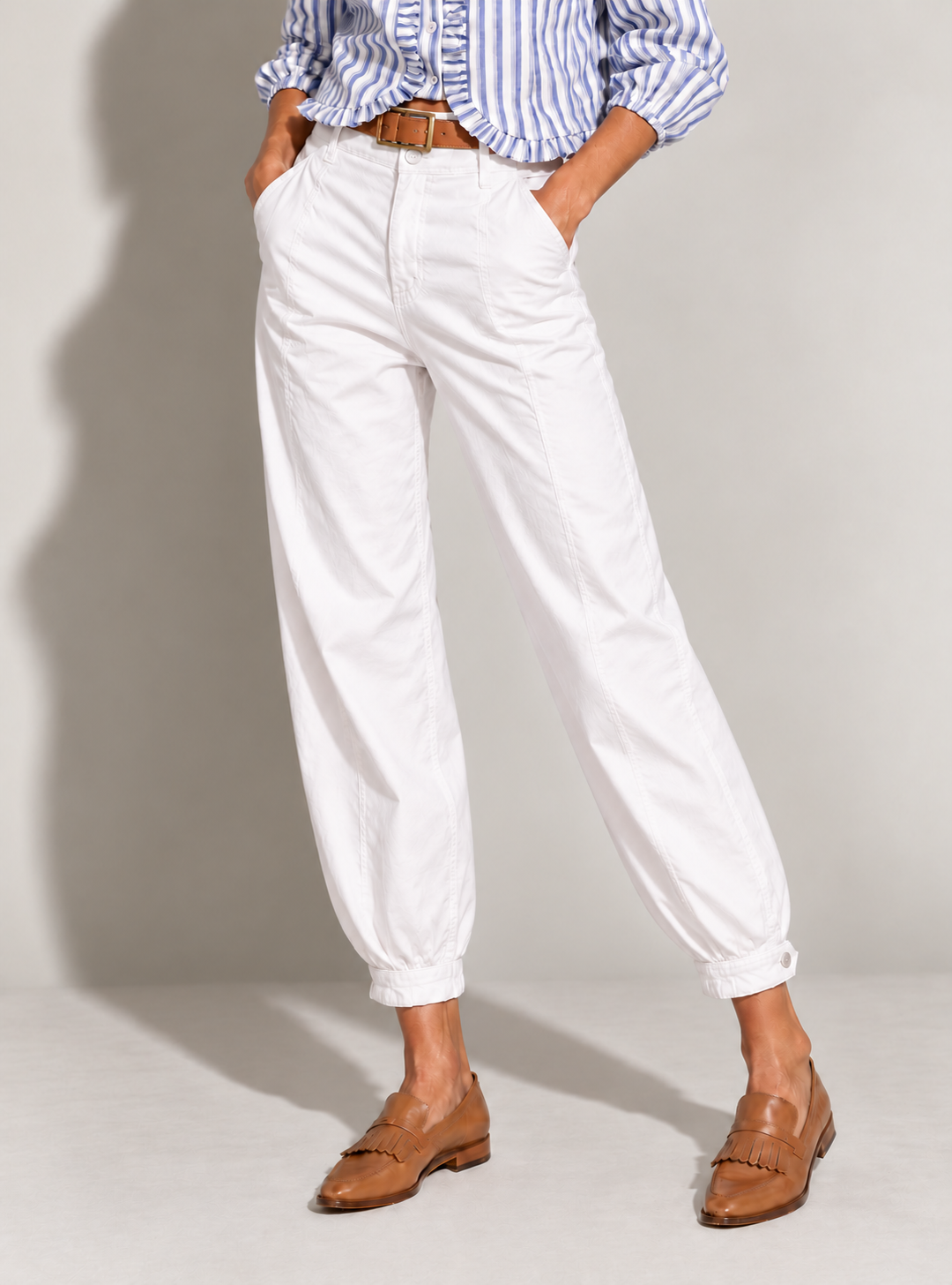PANTALON JEANS GLOBO PUÑO TOBILLO HUESO