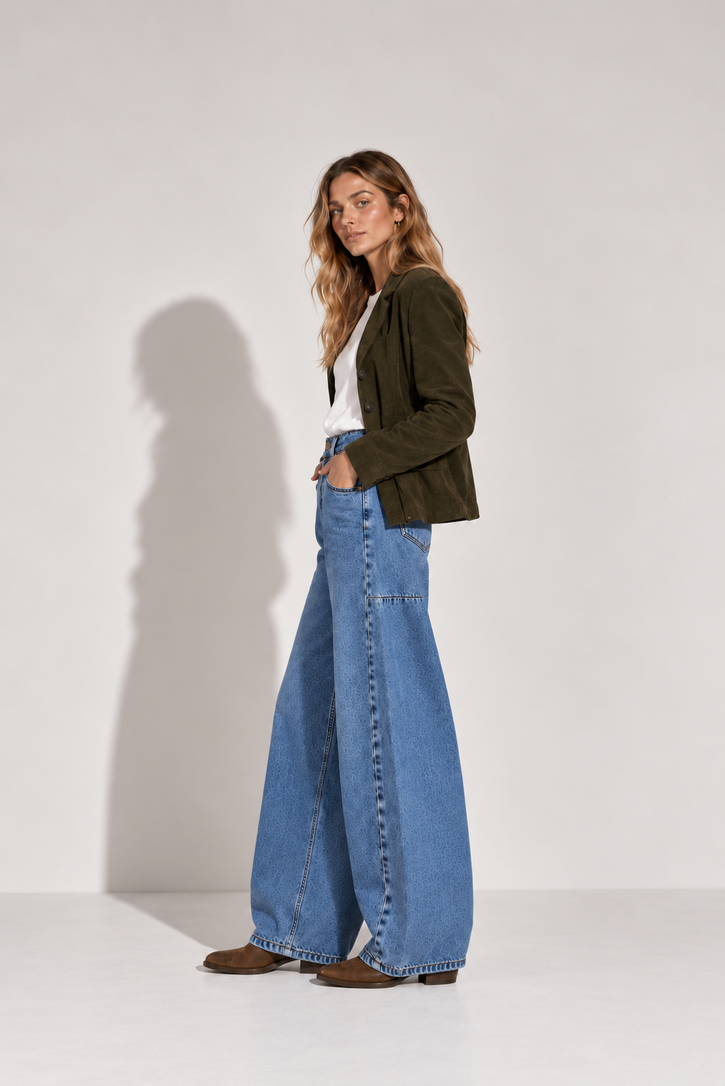 PANTALÓN JEANS BARREL CARLA AZUL