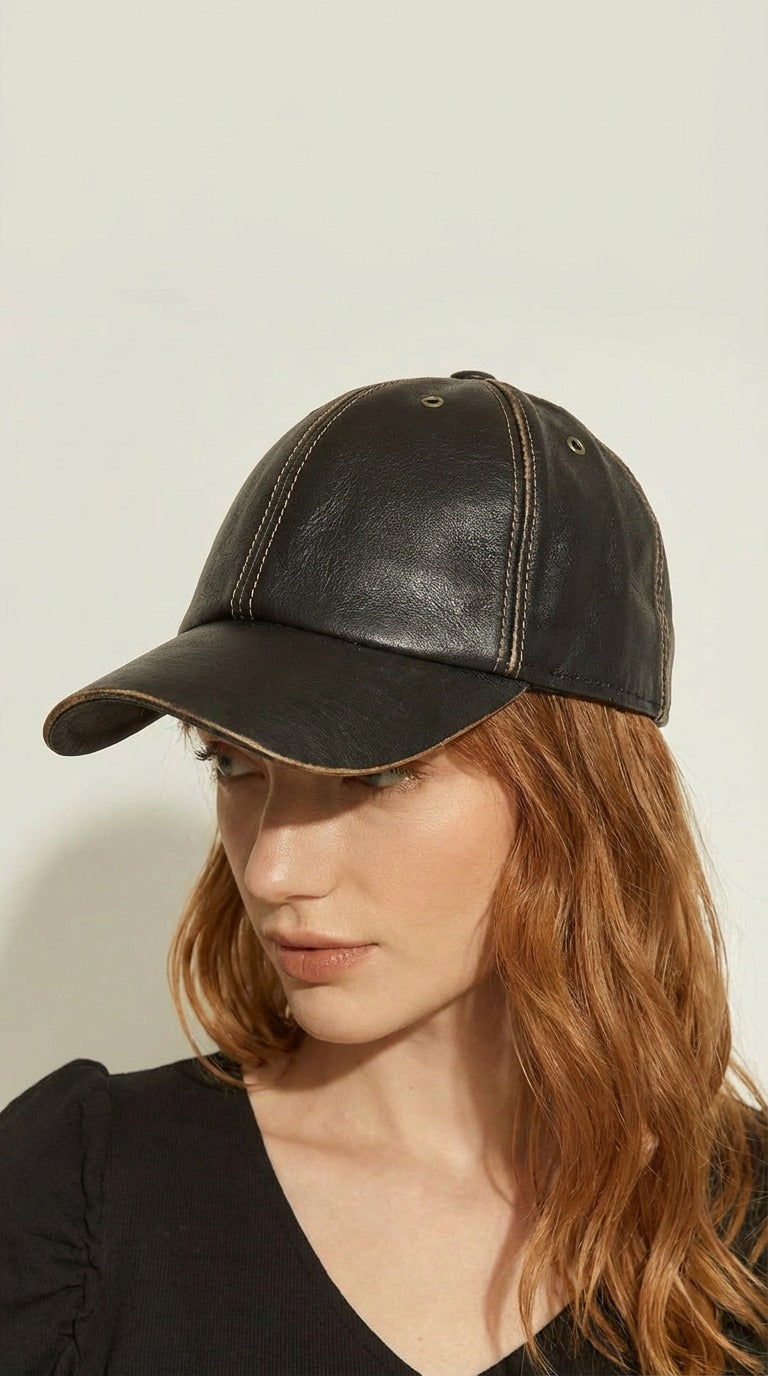 JOCKEY FRESIA CUERO NEGRO GASTADO