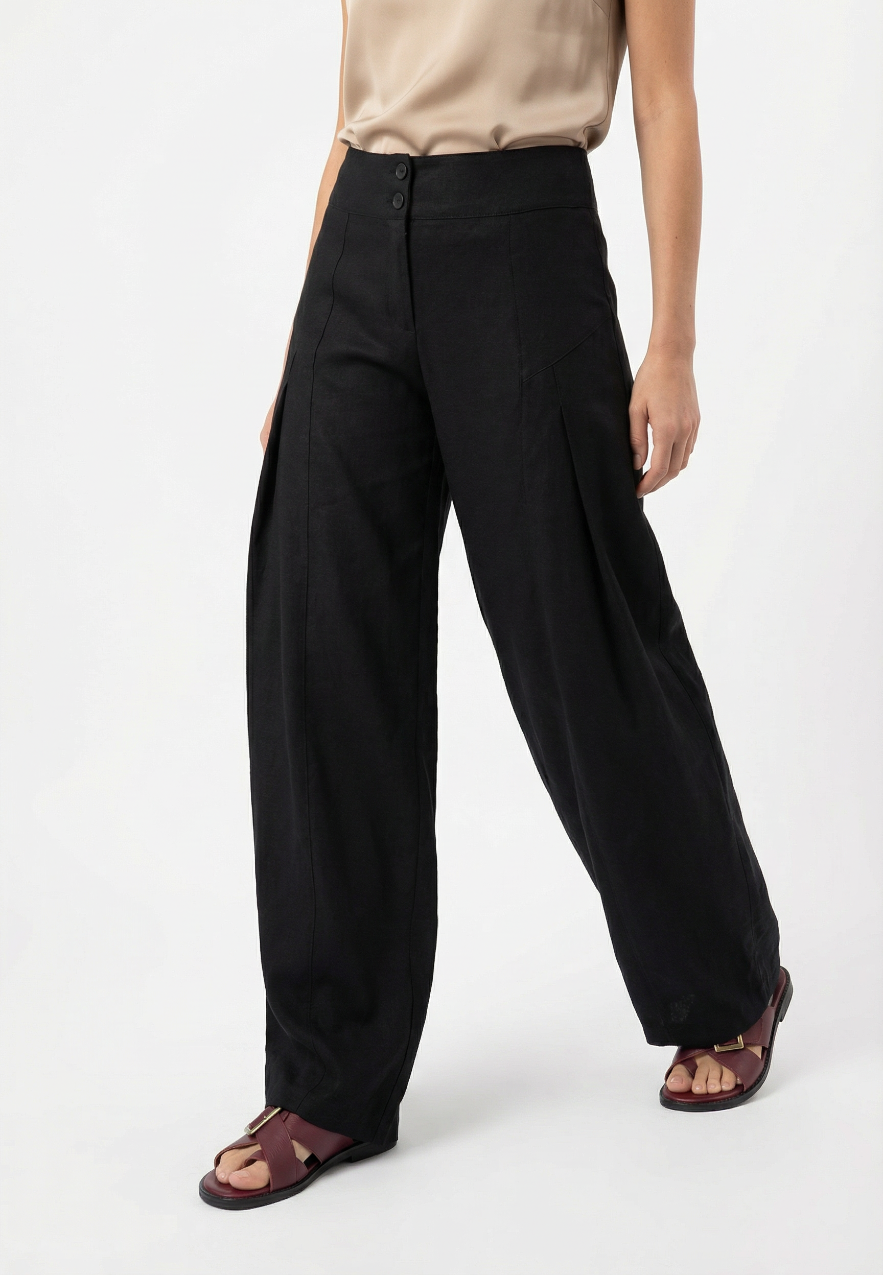 PANTALÓN LINO KIWI NEGRO