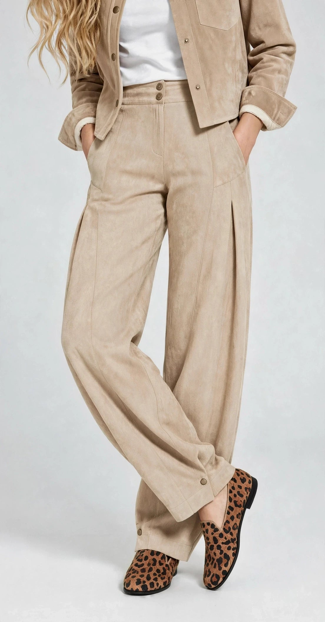 PANTALON LINO KIWI BEIGE
