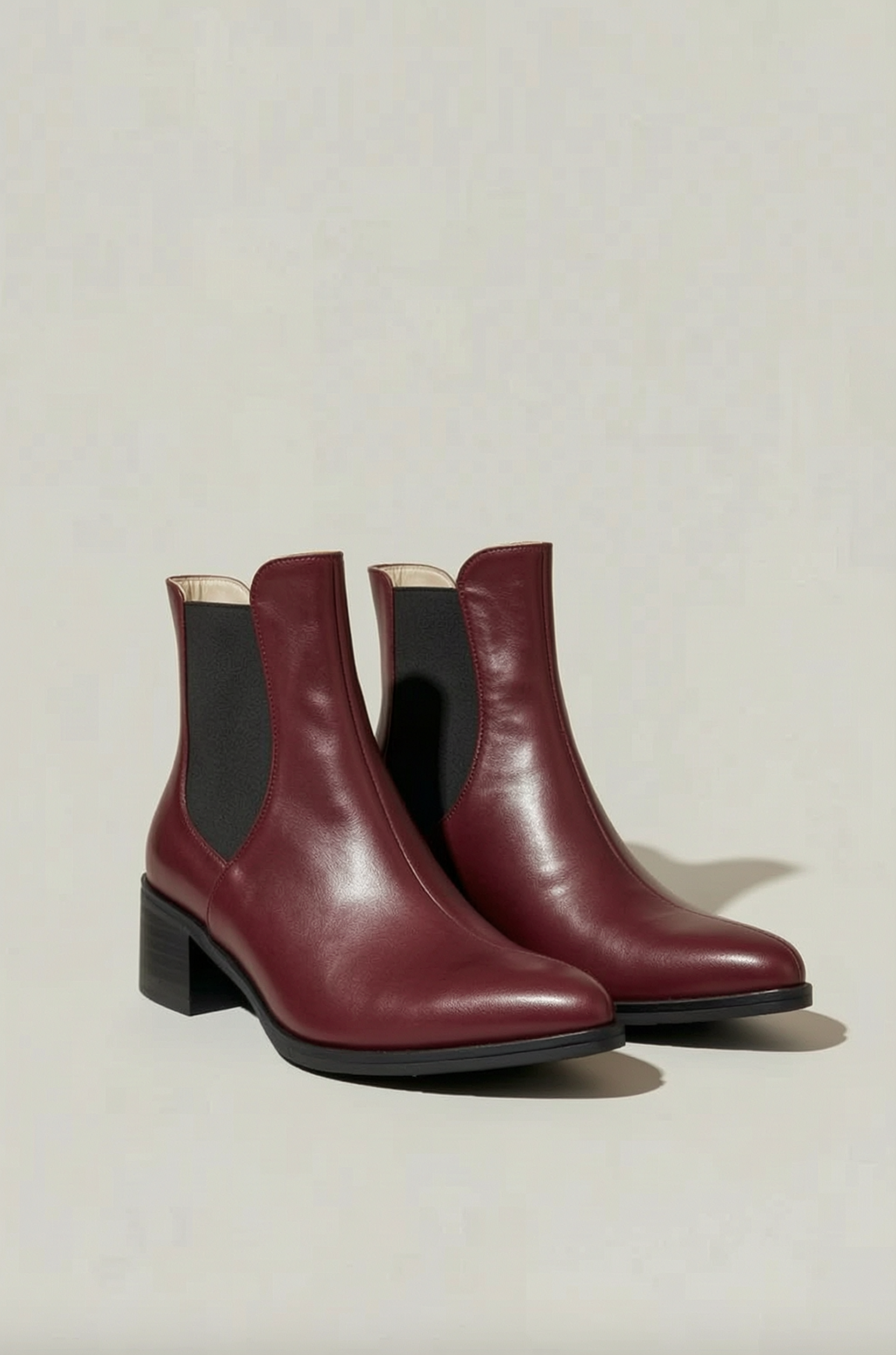 BOTIN CORTO EVA TACO PUNTA CUADRADA BURDEO